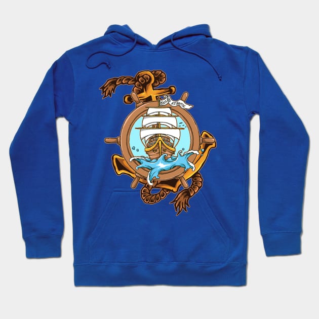 Sail To Atlantic - sailing ship Hoodie by Hariolf´s Mega Store